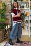 Zeta Otto Argyle Tank Burgundy